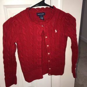 Girls Ralph Lauren button up sweater